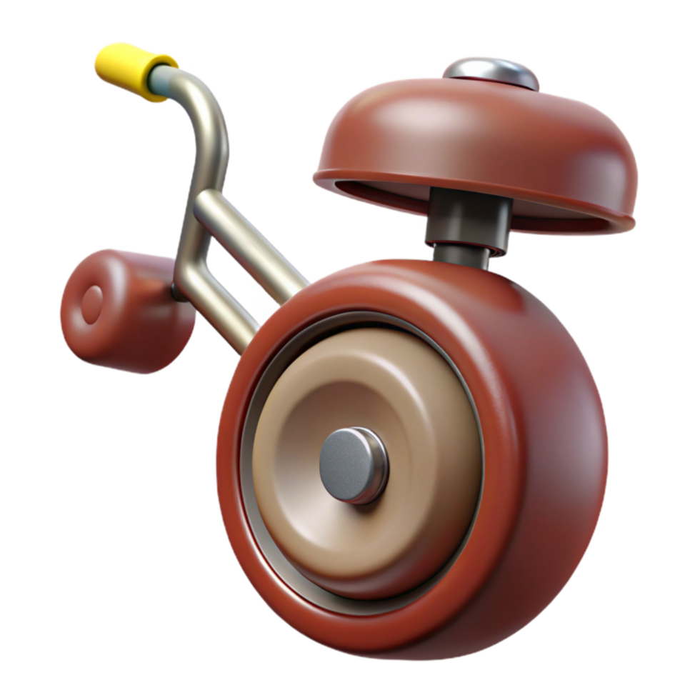 vibrant abstract Retro Bicycle Bell with Handlebar Mount Cutout png