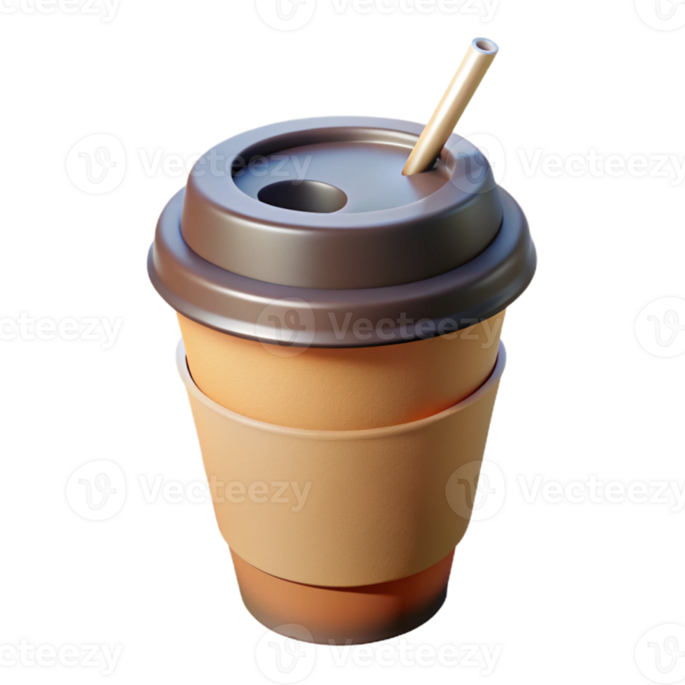 beautiful modern Reusable Coffee Cup with Lid Green Cutout png