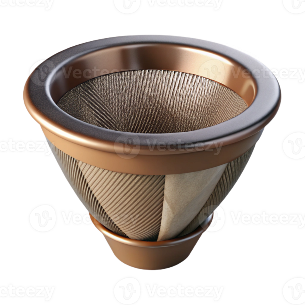 beautiful contemporary Reusable Coffee Filter with Metal Mesh Transparent genuine png