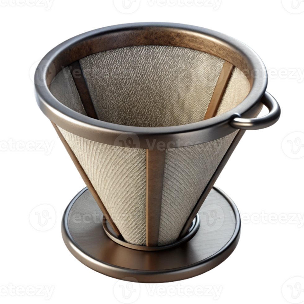 extraordinary abstract Reusable Coffee Filter Metal Mesh Transparent Background professional png