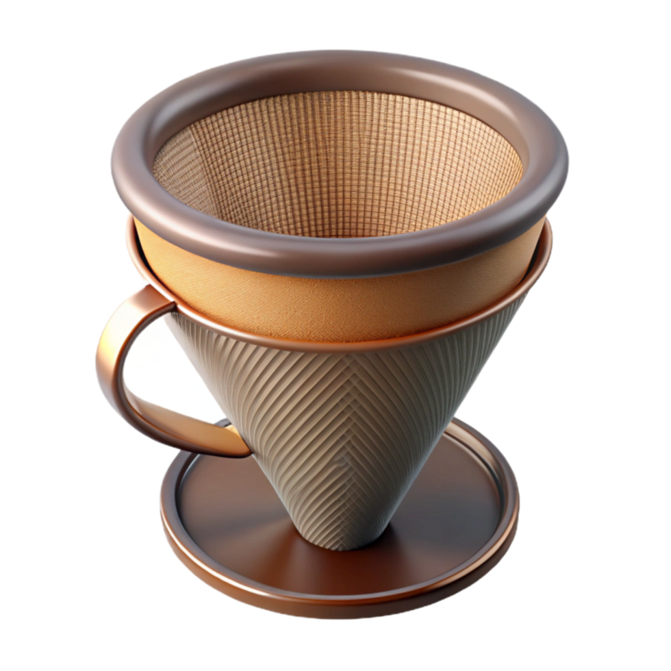 elegant classic Reusable Coffee Filter with Metal Mesh Transparent exclusive png