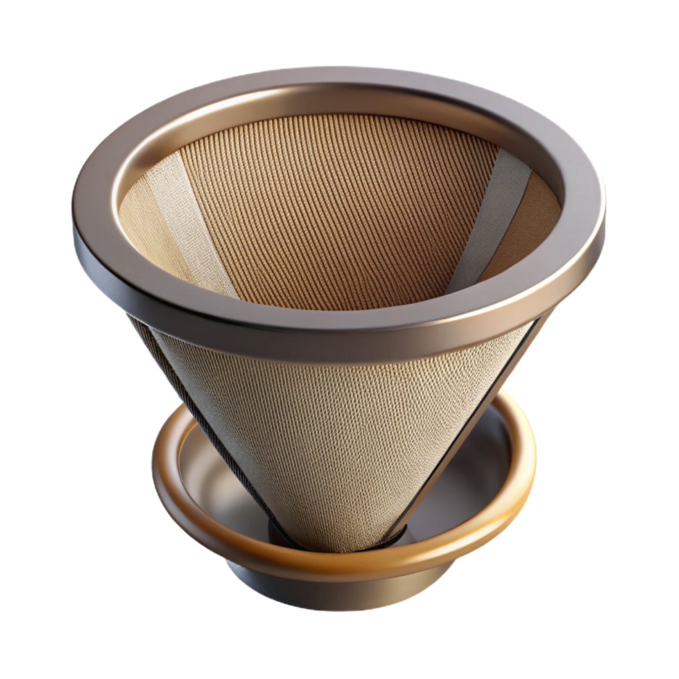 wonderful creative Reusable Coffee Filter with Metal Mesh Transparent original png
