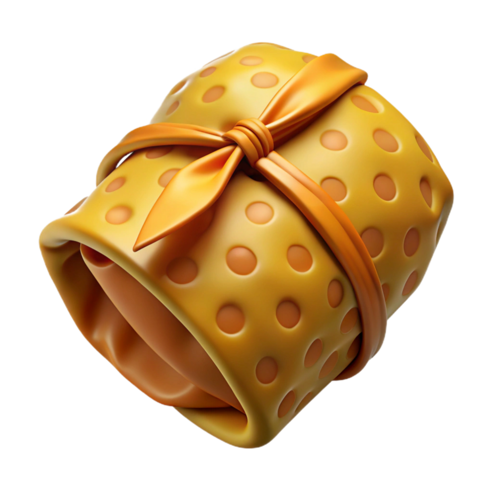 vibrant vintage Reusable Food Wrap Beeswax Yellow Cutout premium png