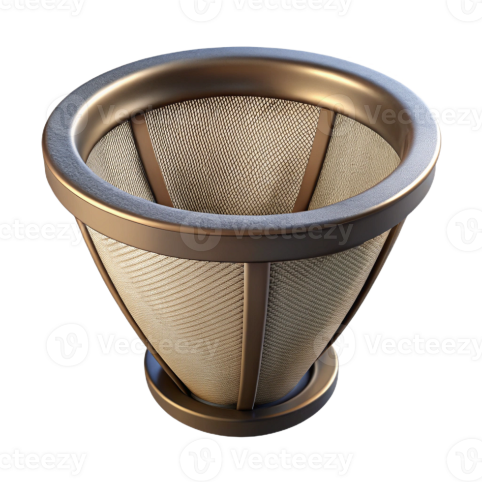 impressive rustic Reusable Coffee Filter Metal Mesh Transparent Background genuine png