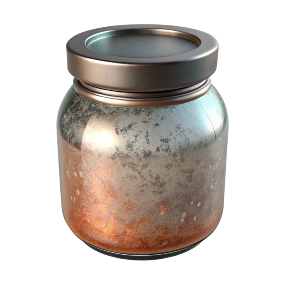 vibrant traditional Reusable Glass Jar with Metal Lid Transparent Background exclusive png