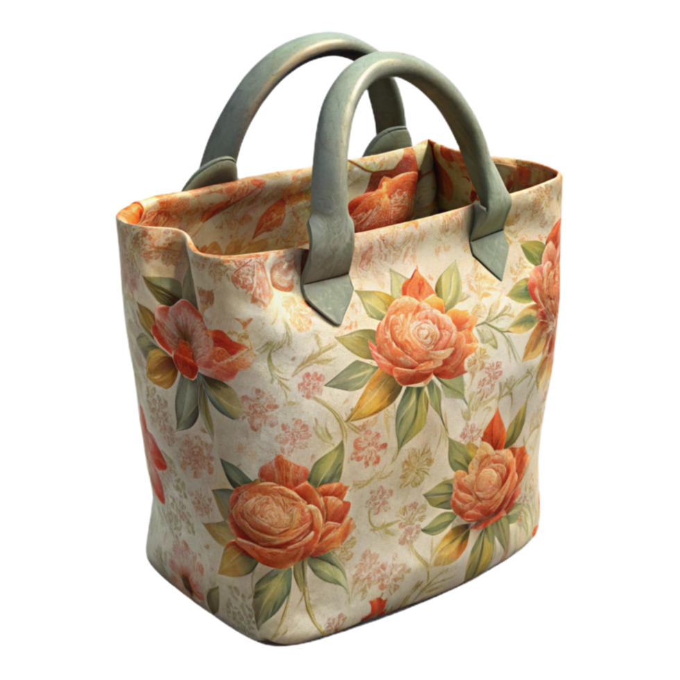 elegant classic Reusable Grocery Bag with Vegetables Cutout high resolution png