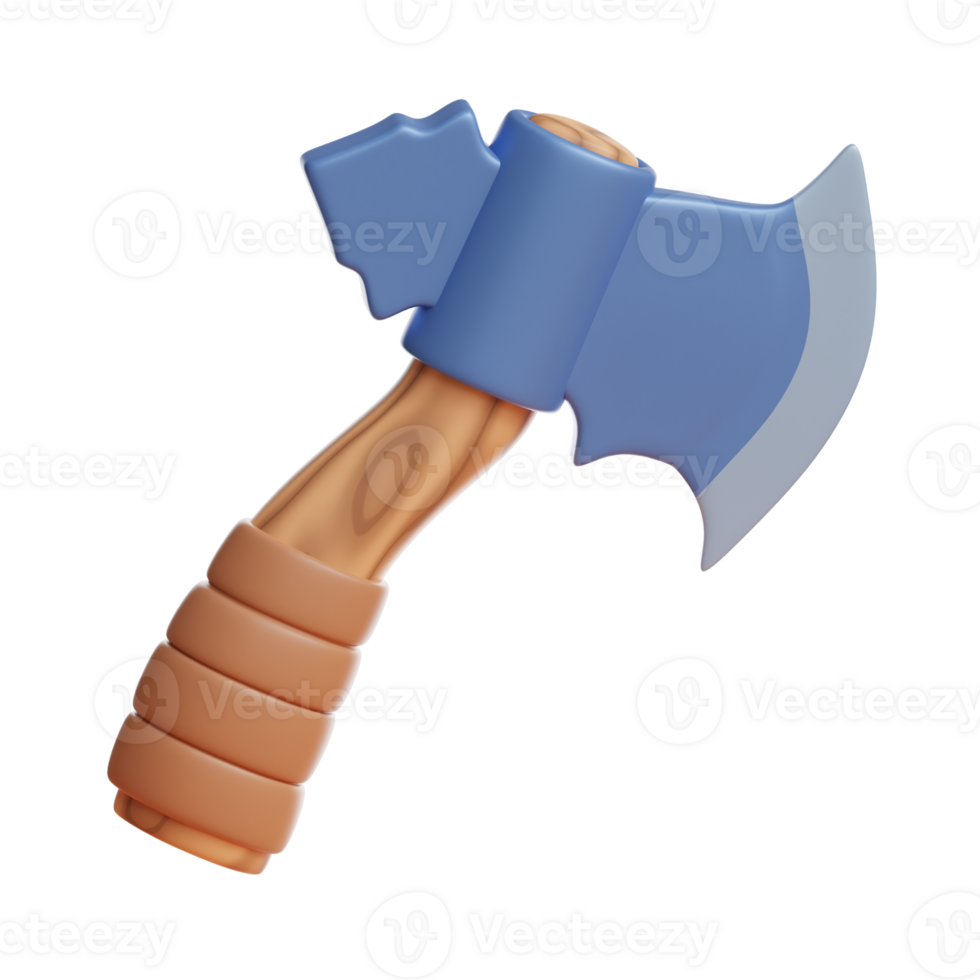3d axe game asset icon png
