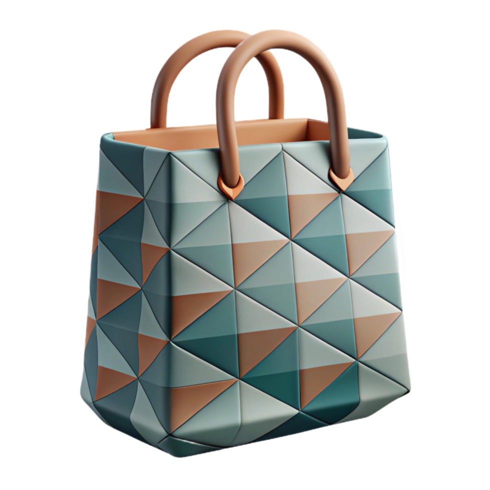 dramatic abstract Reusable Shopping Bag with Floral Print Isolated high quality png