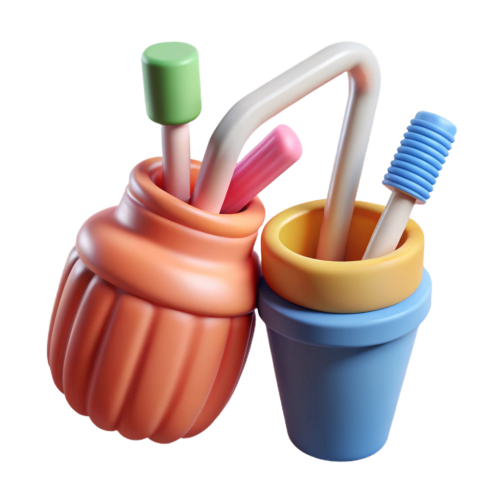 stunning abstract Reusable Silicone Straws with Cleaning Brush Transparent authentic png