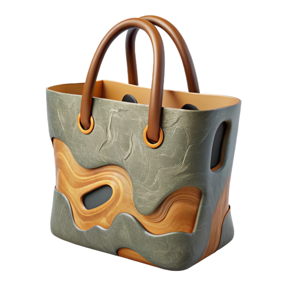wonderful modern Reusable Shopping Tote with Long Handles Cutout genuine png
