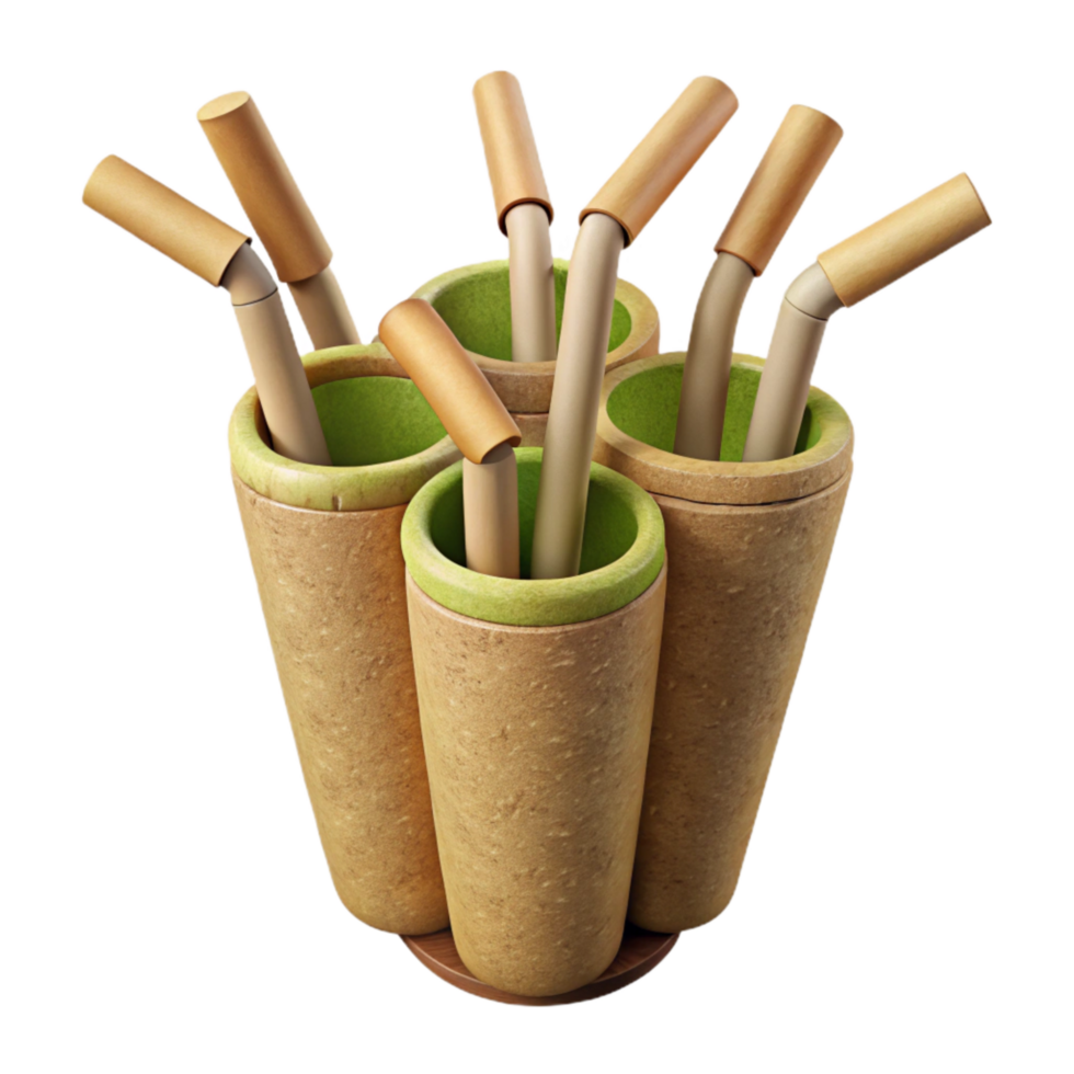 magnificent abstract Reusable Straws Bamboo Isolated high resolution png