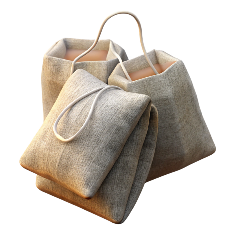 impressive rustic Reusable Tea Bags with Cotton Fabric Transparent original png