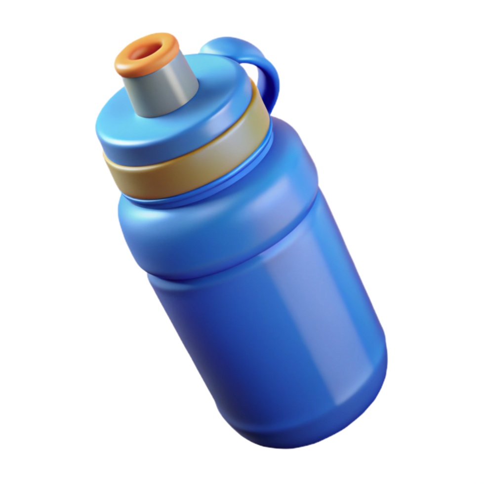 impressive traditional Reusable Water Bottle with Filter Blue Cutout original png
