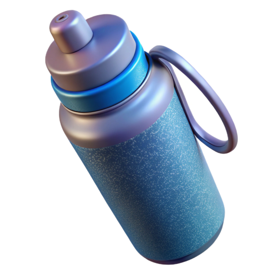 beautiful abstract Reusable Water Bottle with Filter Blue Cutout detailed png