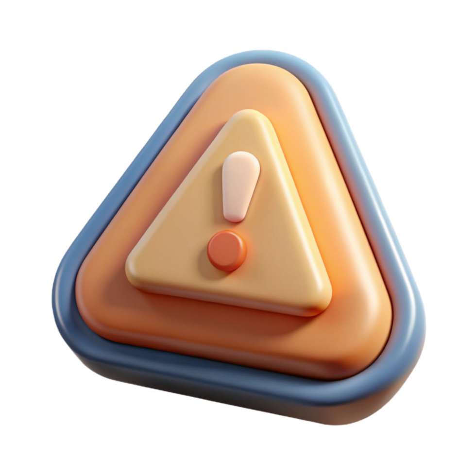 vibrant vintage Risk Assessment Icon Warning Sign Transparent Background professional png