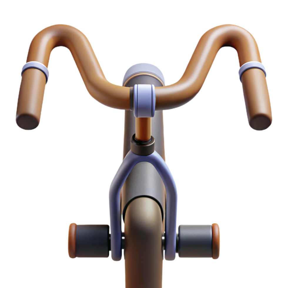 vibrant classic Road Bike Drop Handlebars Front View premium png