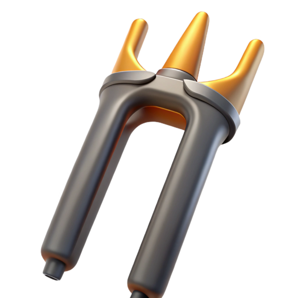 dramatic modern Road Bike Fork Crown Close Up premium png