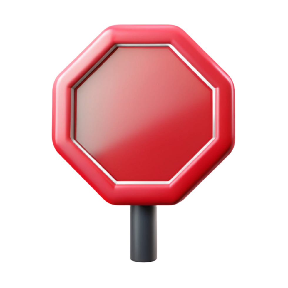impressive modern Road Sign Stop Red Octagon Transparent authentic png