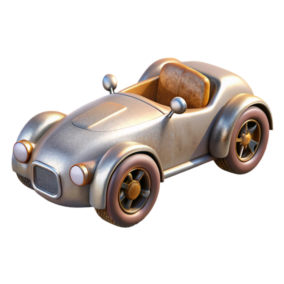 beautiful modern Roadster with Spoked Wheels Transparent original png