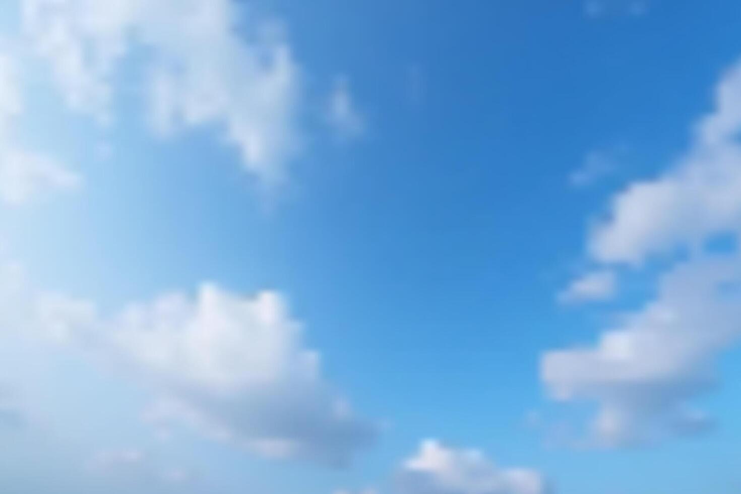 Bright blue sky with fluffy white clouds floating in the daylight. Blue Sky With Thin Clouds Concept. vector