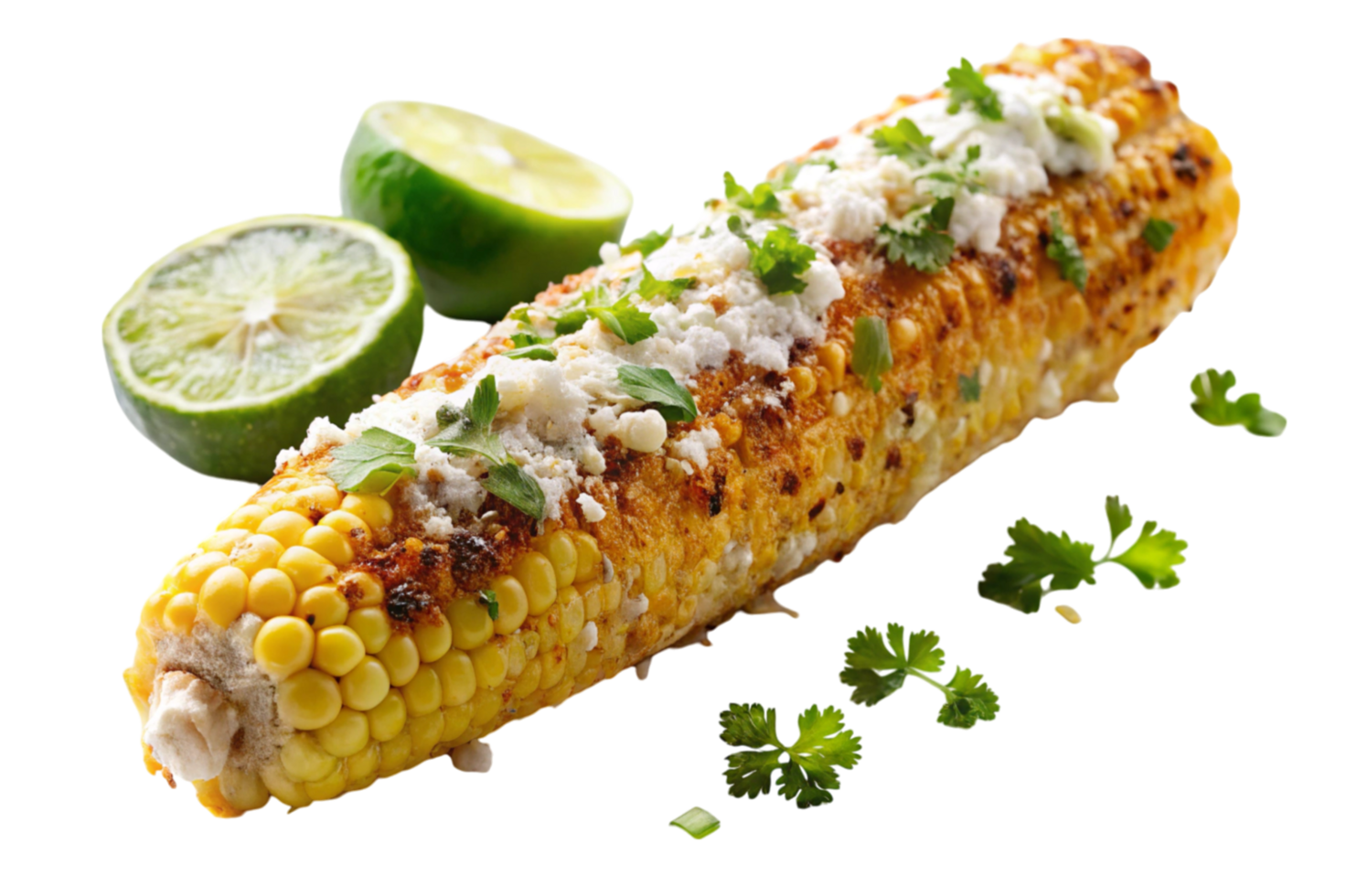 Elote Mexican Style Corn on Grill png
