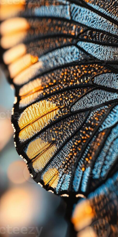 Macro Texture of Butterfly Wing Captures Natures Intricate s photo