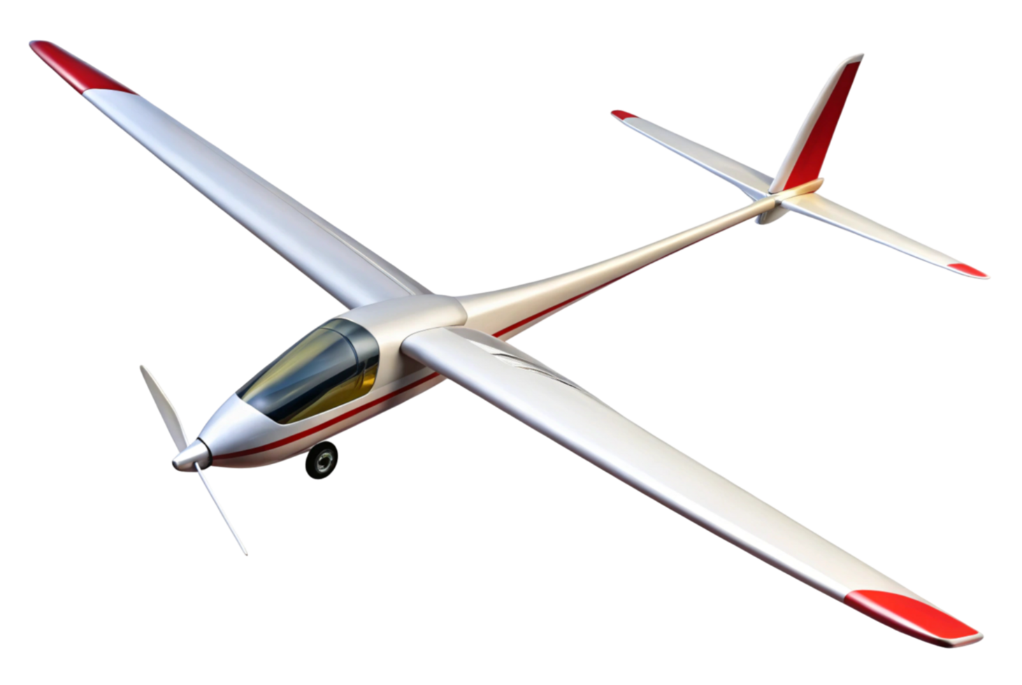 Glider White Flies Through Flower Fieldsf png
