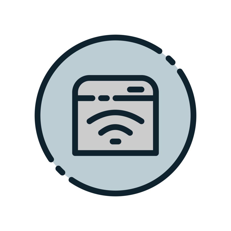 A wifi icon in a circle png