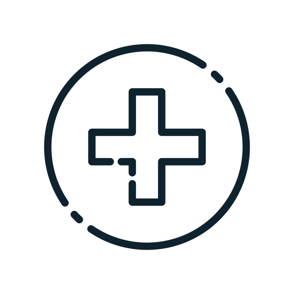 A cross in a circle icon png