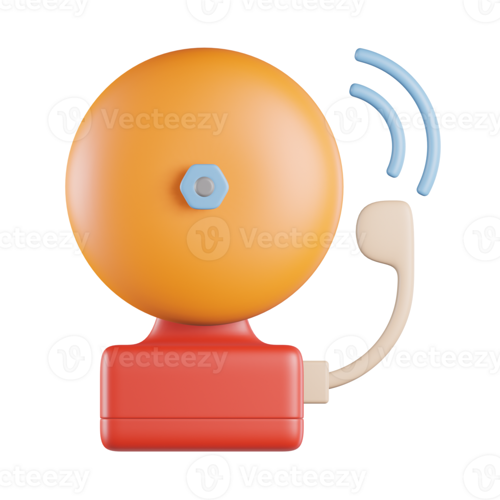 School Bell 3D Icon png