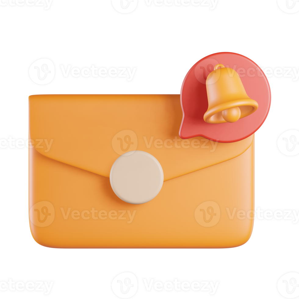 Email Message Notification 3D Icon png