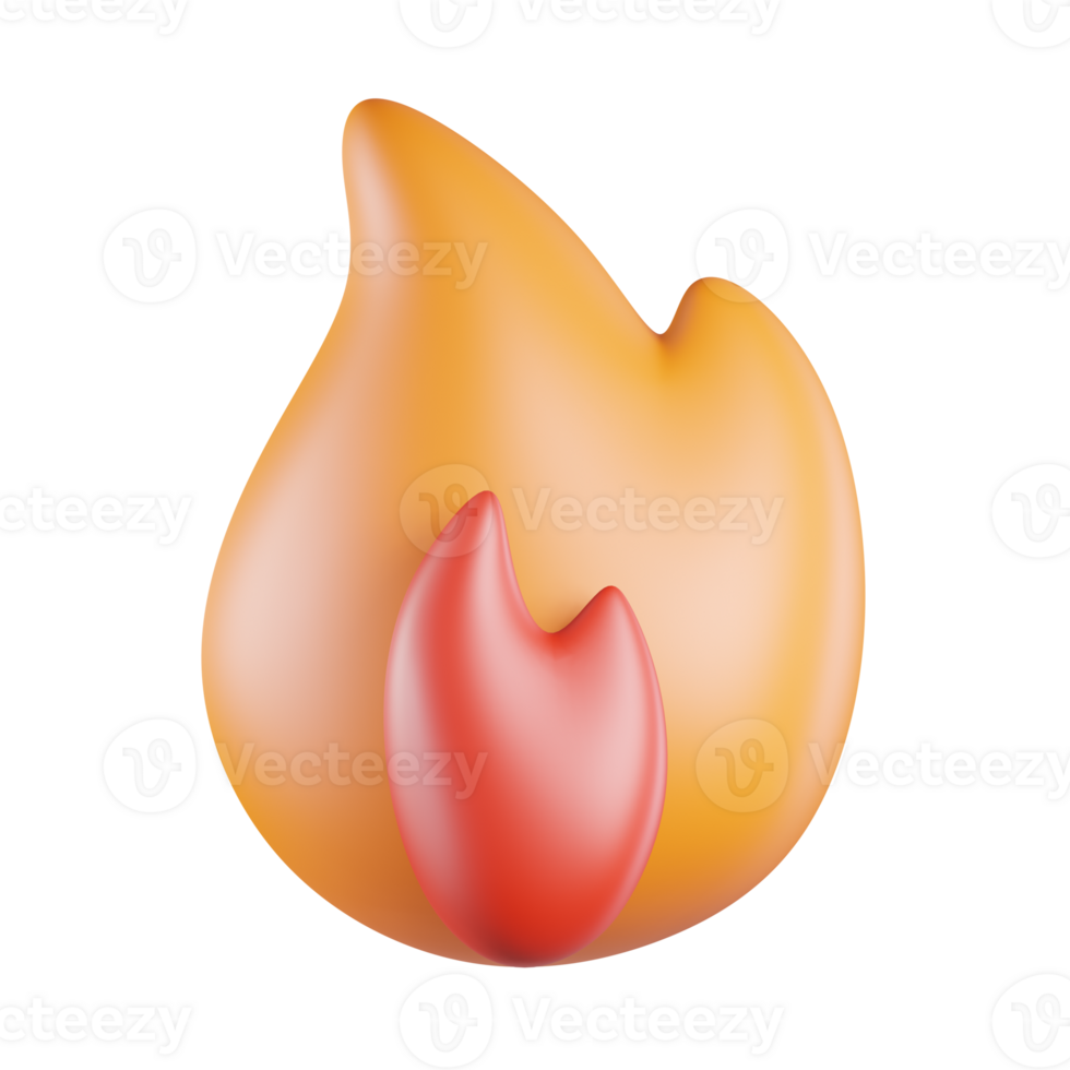Fire 3D Icon png