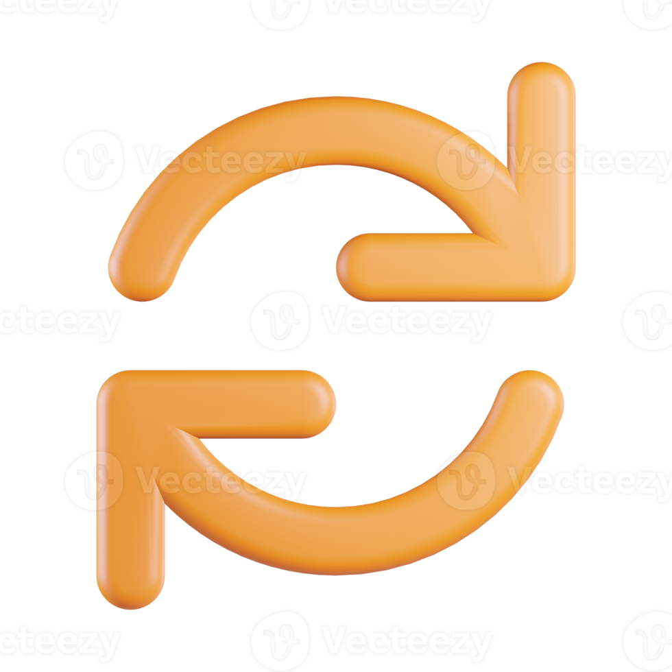 Rotate Arrow 3D Icon png