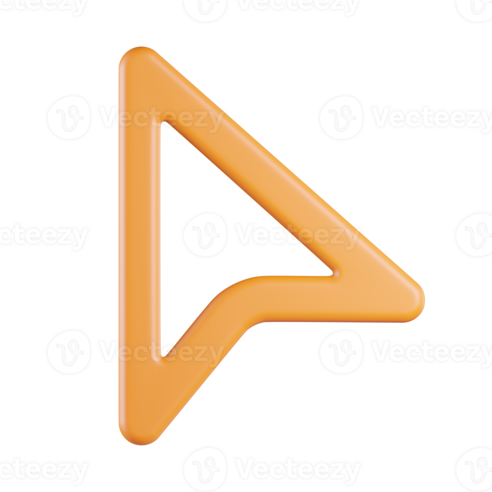 Pointer Arrow 3D Icon png