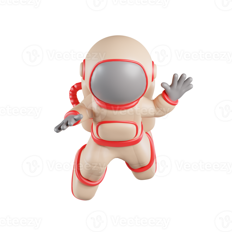 3D Flying Astronaut png