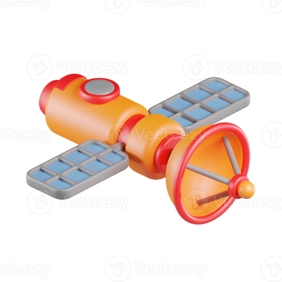 3D COmmunication Satellite png