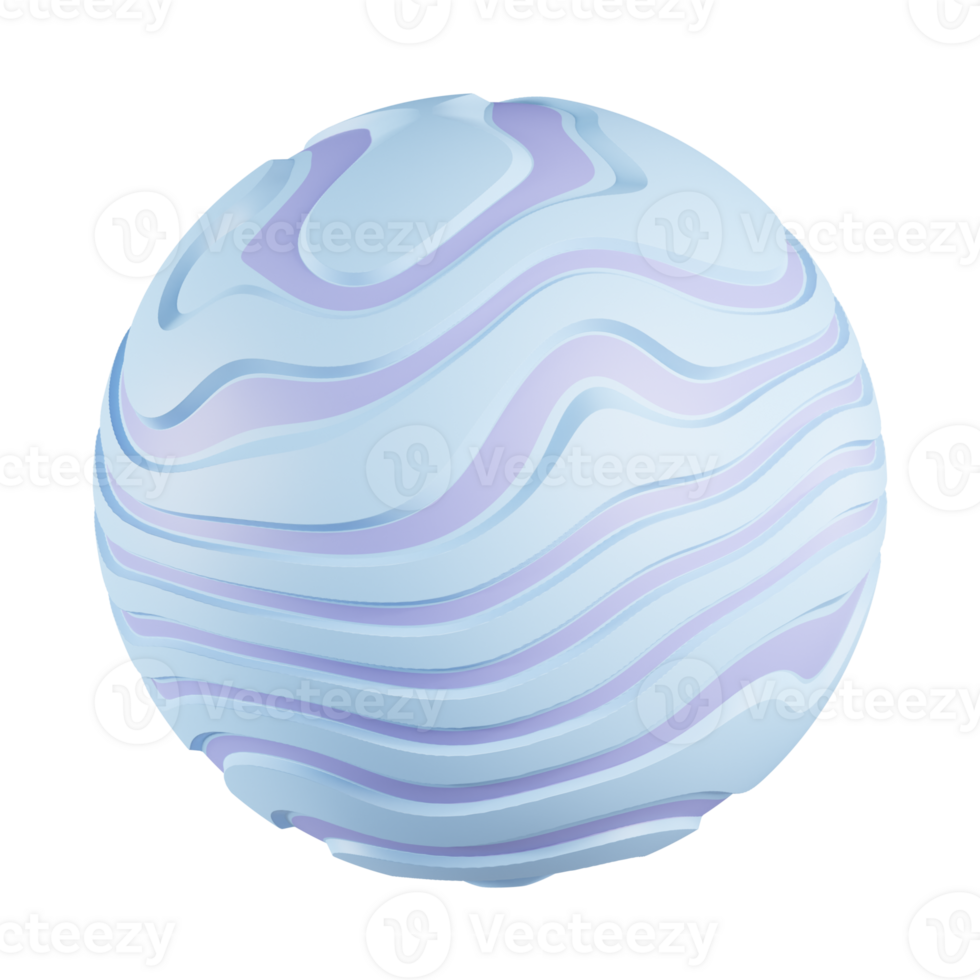 Neptune Planet 3D Icon png