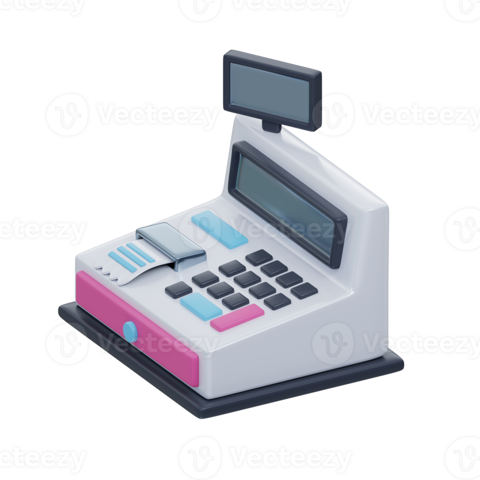 Cash Payment Machine 3D Icon png