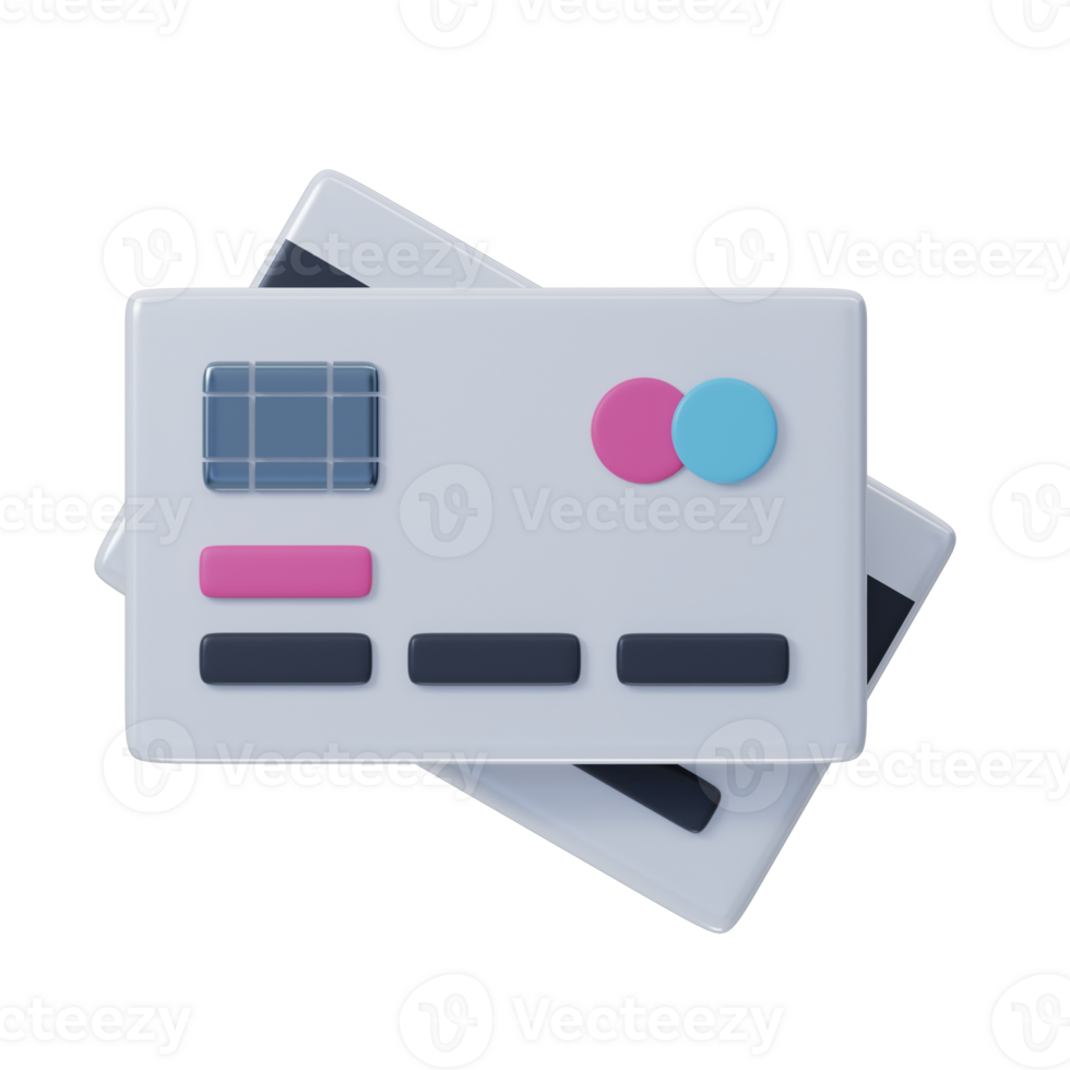 Credit Cards Payment 3D Icon png