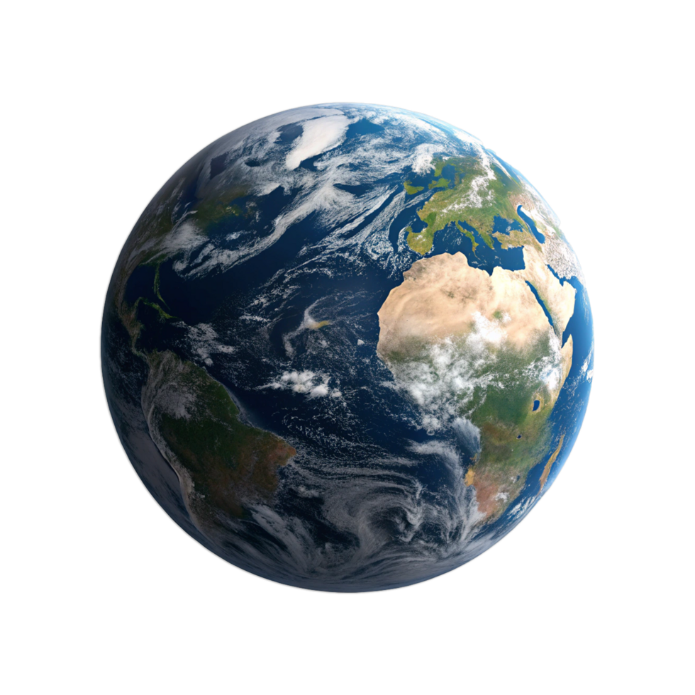 Earth on transparent background png