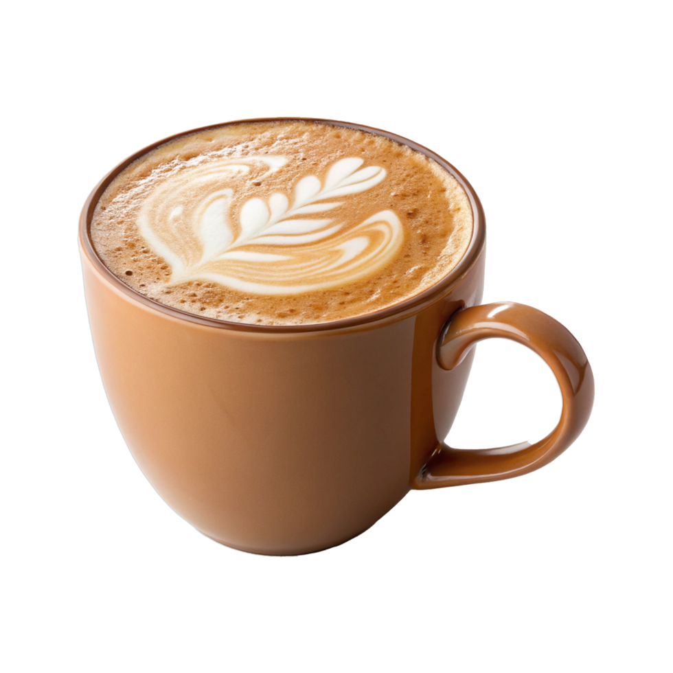 Latte on transparent background png