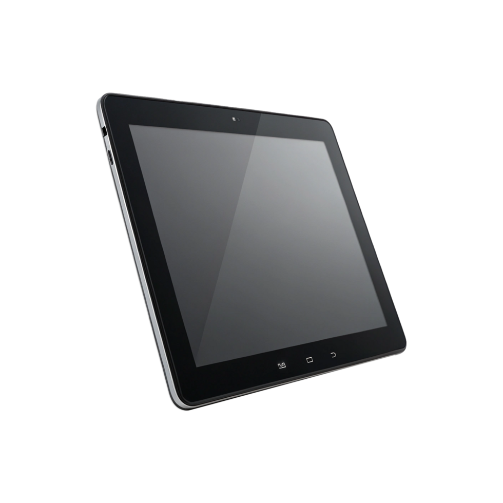 Tablet computer isolated on transparent background png