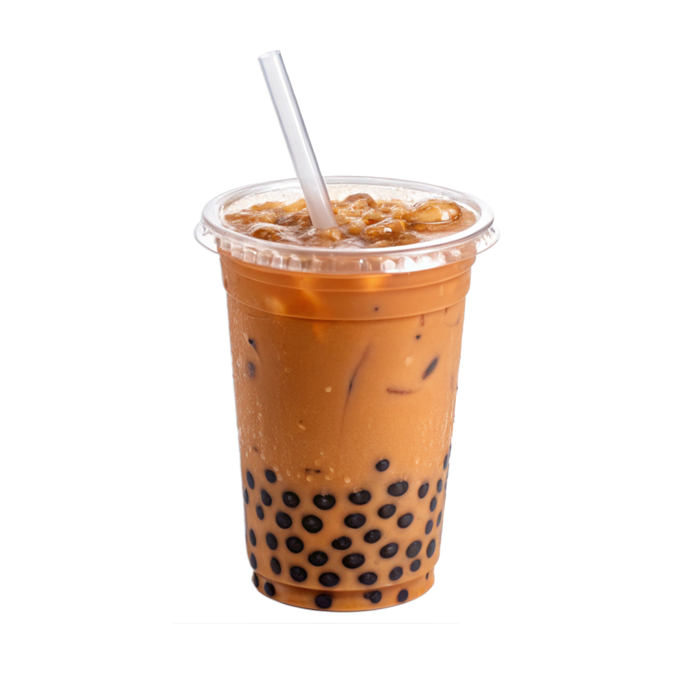 Boba drink on transparent background png