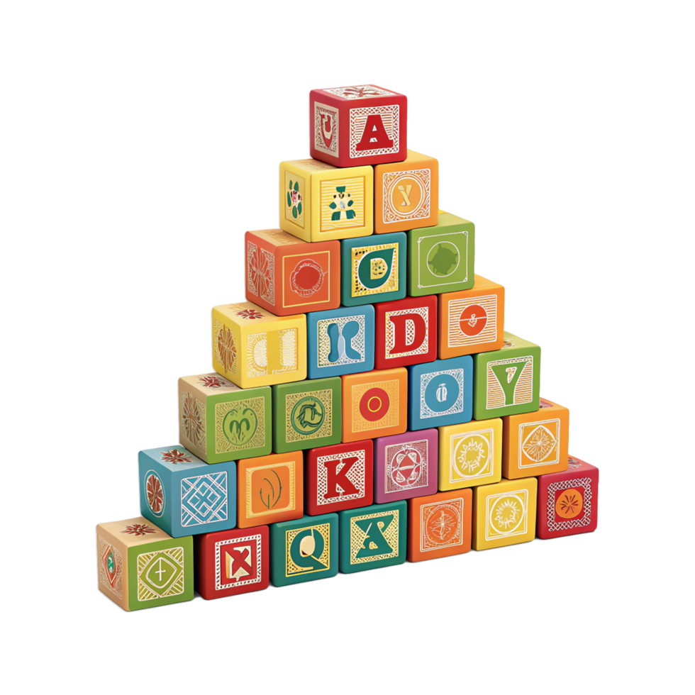 Learn word for kids on transparent background png