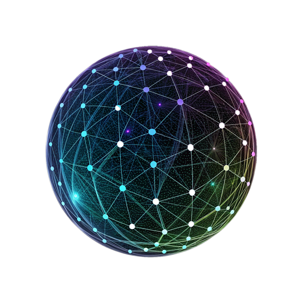 Global Network A Digital Earth Visualization on transparent background png