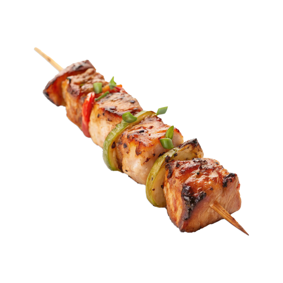 Chicken skewers with vegetables png