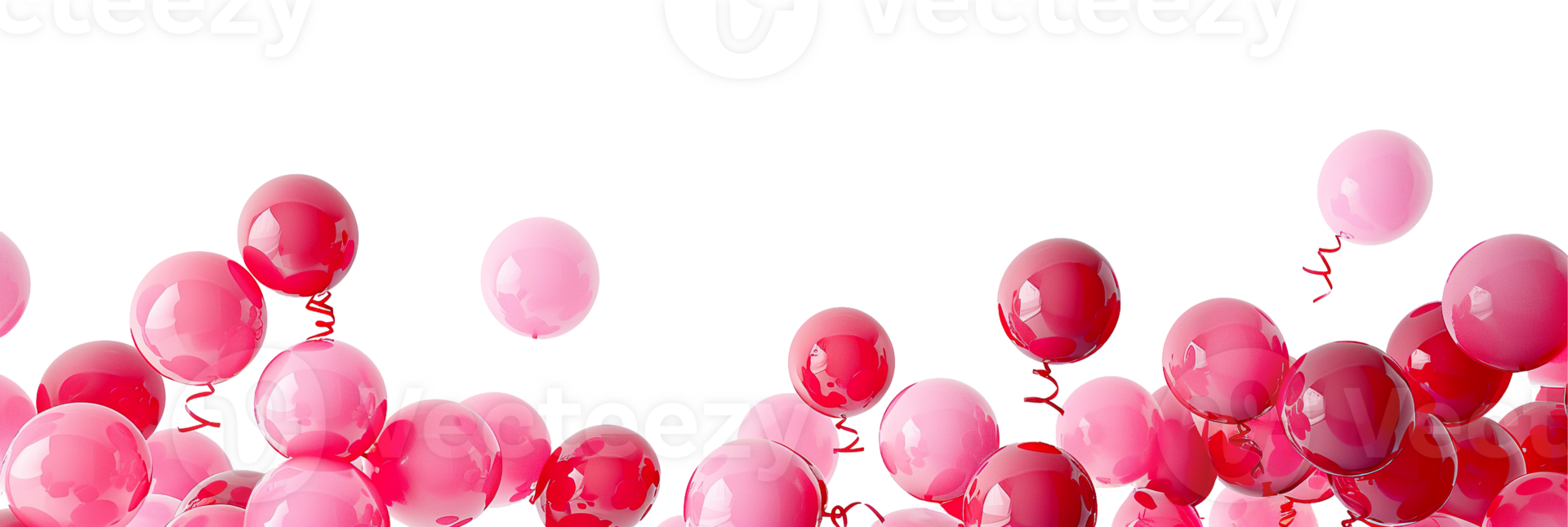 Pink balloons bunch on floor transparent , isolated background cutout. Background copy space, balloon, festive, celebration, party, birthday graphic element png