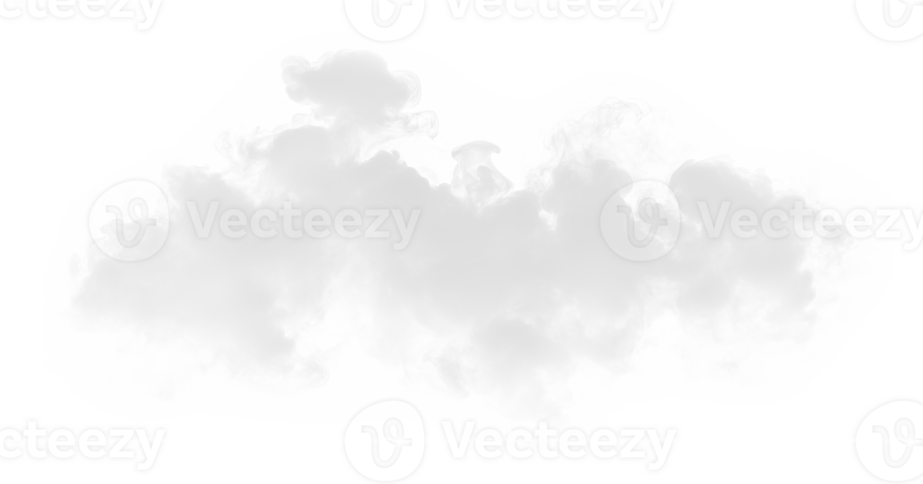 White gray smoke vapor cloud shape transparent , isolated background cutout. Misty effect png
