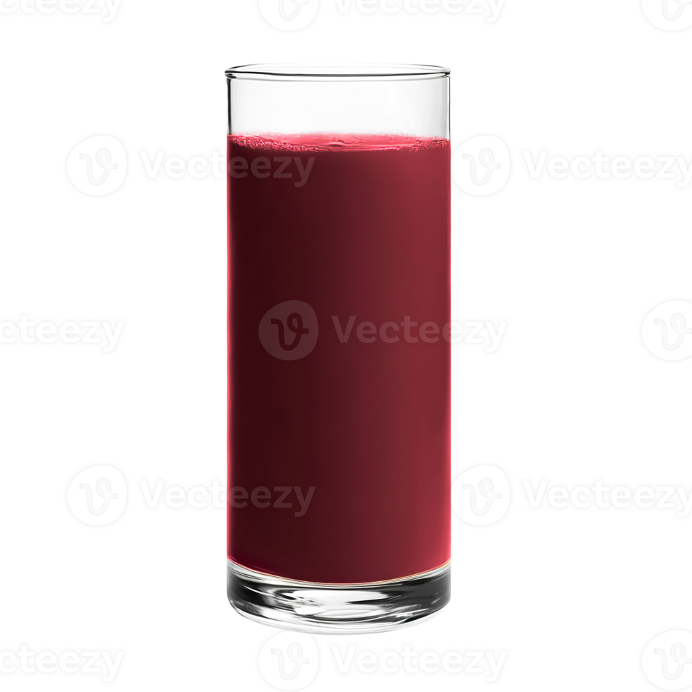 Red Beet juice transparent , isolated background. Freshly squeezed refreshing summer drink in a tall glass, healthy nutritious natural superfood beverage png