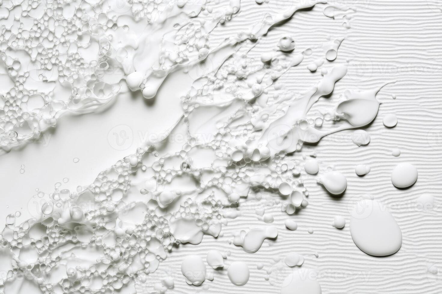 Abstract Close Up of White Liquid with Textured Background photo
